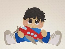 All Boy Black Hair. Scrapbook, Card Making Paper Piecing