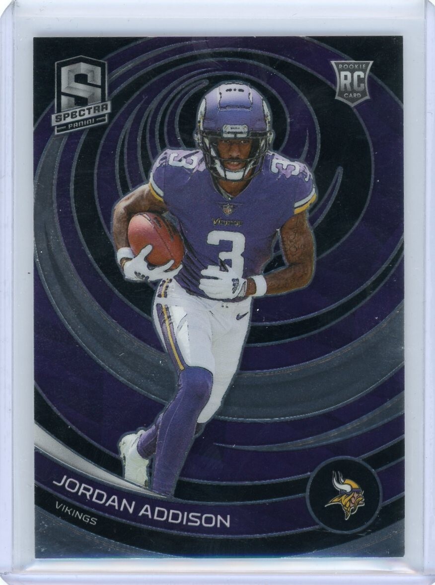 2023 Panini Spectra Football Jordan Addison Base RC #129