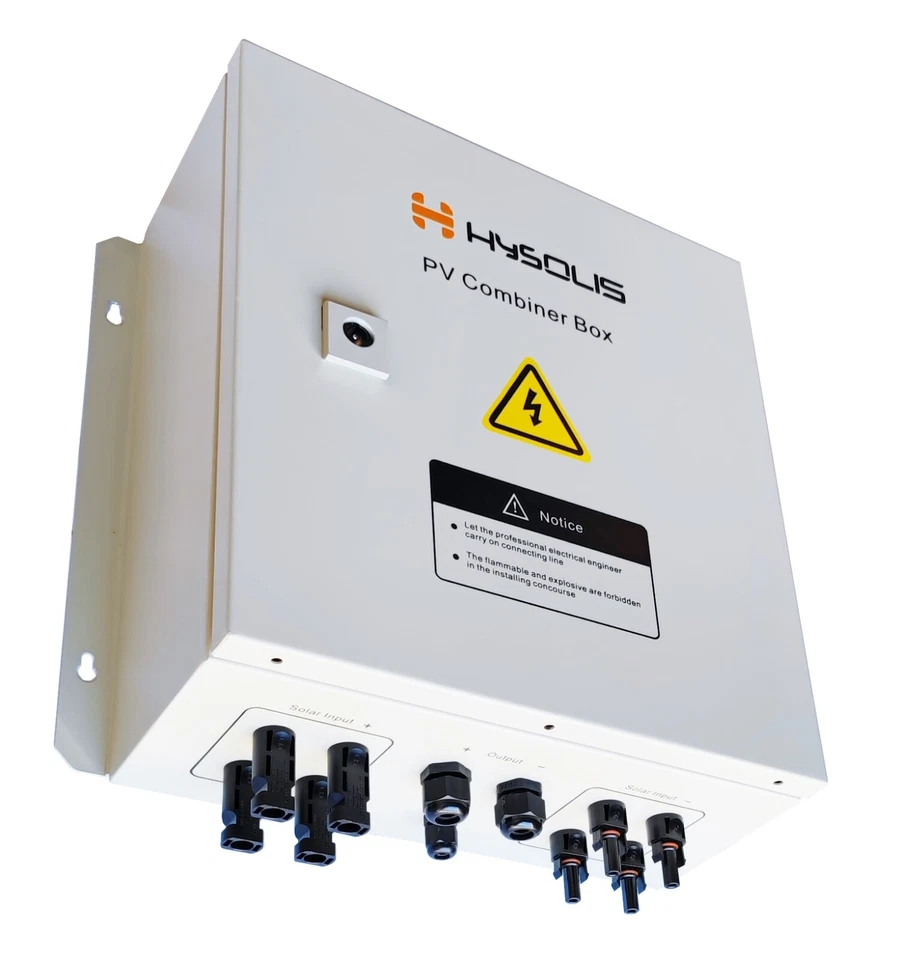 Solar PV combiner box 4 string with 63A breaker,fuses, anti reverse current, SPD - Image 2 of 4