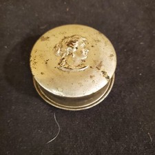 Bicchiere pieghevole vintage in alluminio con coperchio barca a vela nautica campeggio viaggio