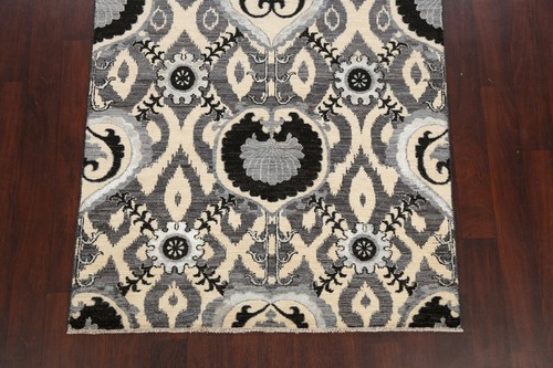 All-Over Art & Craft Wool/ Silk Oriental Area Rug Vegetable Dye Hand-knotted 5x7 - Picture 5 of 12