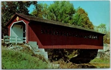 Postcard Covered Bridge USA North America