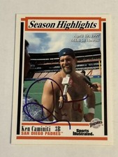 Ken Caminiti 1997 Fleer Sports Illustrated Authentic Signed Autograph Auto Card
