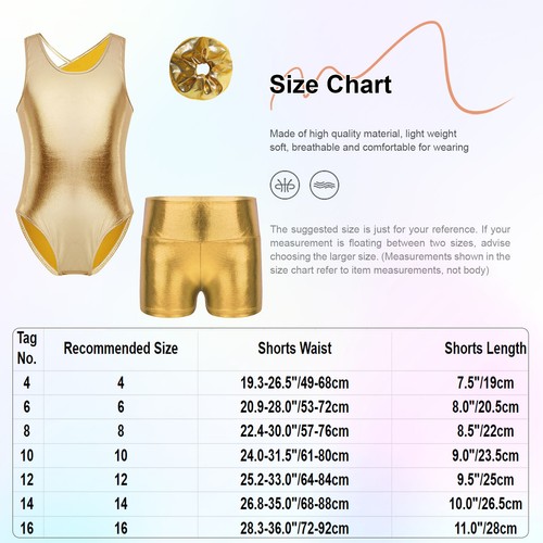 Kids Girls Dance Outfits Swimwear Sports Suit Children Athletic Bodysuit Cutout - Picture 12 of 41