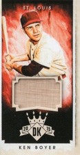 Ken Boyer relic bat patch baseball card 2015 Panini Diamond Kings Mini #84 LE 80