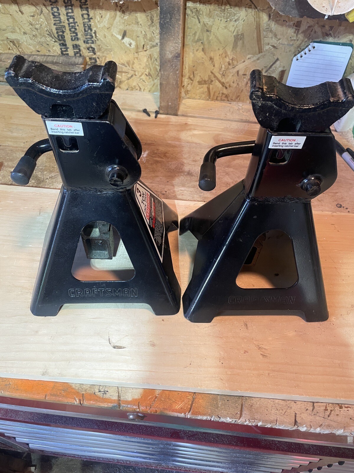 Craftsman 3 Ton Extra High Lift Jack Stands , Set Of Vintage Jack Stands eBay
