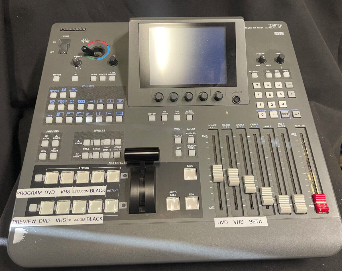 Panasonic AG-MX70 Digital Video Mixer Switcher | 8-Input | A/V