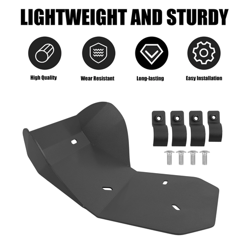 Black Skid Plate Lower Engine Bash Cover Guard For Honda XR400R 1996-2004 1997 - Bild 5 von 12