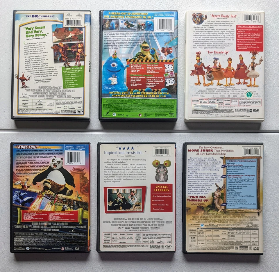 DREAMWORKS FAMILY FILMS - ACTION ADVENTURE, ANIMATED, CAPER, COMEDY, MUSICAL - Image 2 of 3