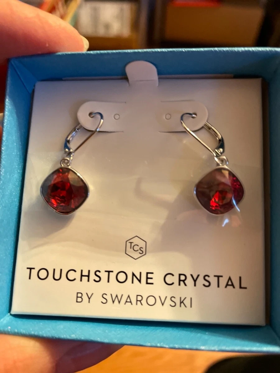 Touchstone crystal earrings deals