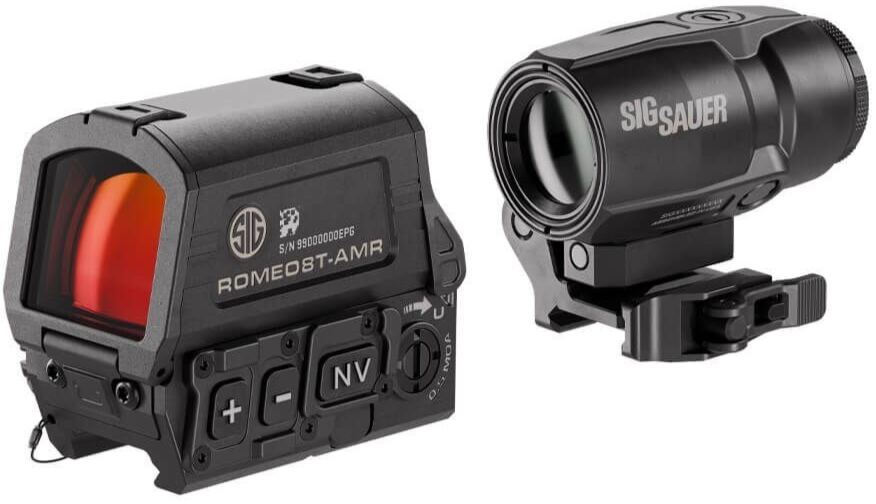 Sig Sauer ROMEO8T-AMR 1x40mm and JUILET3T-AMR 3x22mm Micro