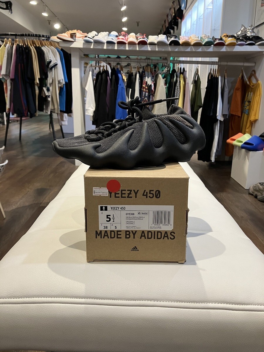 Size Adidas Yeezy 450 Utility Black 2022 Dead-stock Men’s GY5368  DRKSLA