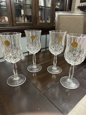 4 Royal Doulton 24% Cut Lead Crystal Wine Glass Water Goblet 7 1/4 | eBay