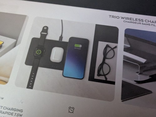 Chargeur sans fil SATECHI Trio avec tampon magnétique pour Apple iPhone Watch Samsung - Photo 6 sur 7