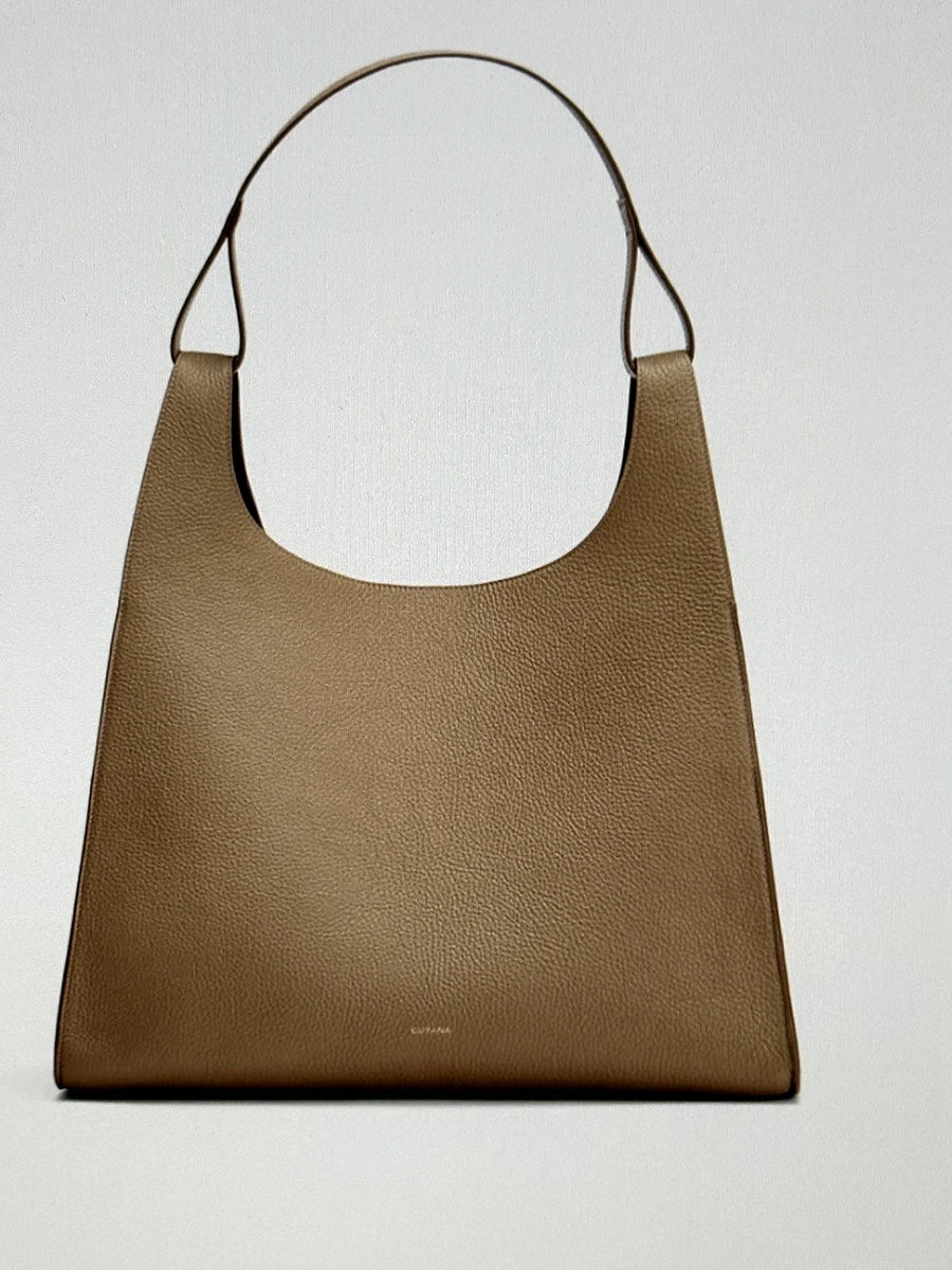 Cuyana Oversized Double Loop Bag pebbles leather Cappuccino eBay