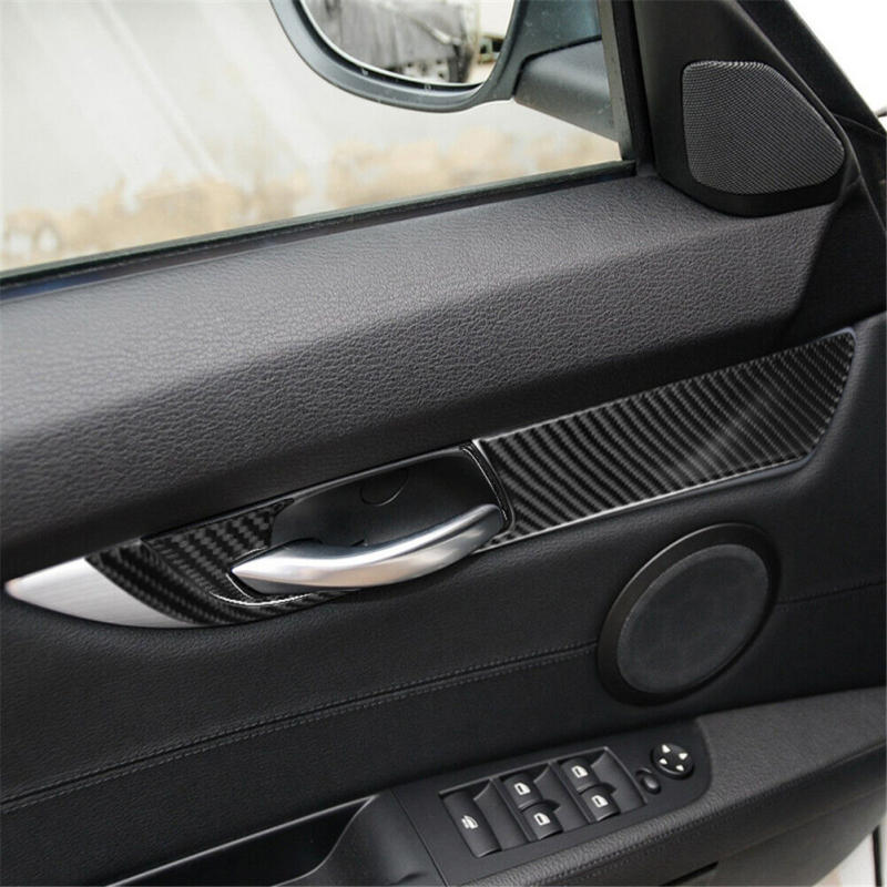 4Pcs For BMW Z4 E89 20092016 Carbon Fiber Interior Door Handle Panel