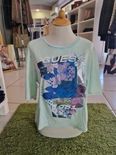 T-shirt donna Guess Taglia XS verde acqua