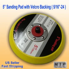 5" Hook and Loop Sanding Pad 5"X 5/16" 24 TPI Thread DA Sander Grinder Polishing