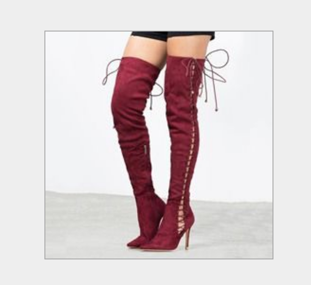 knee high tight boots