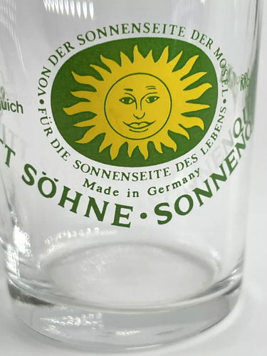 Vintage Set of 2 - Shot Glasses Schmitt Söhne Sonnenqualität West Germany Sun - Picture 13 of 15