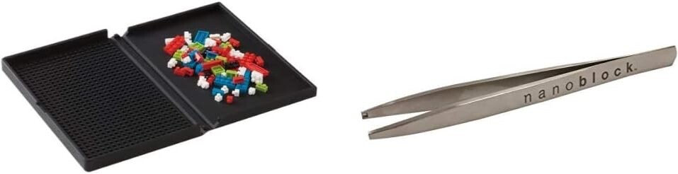 Nanoblock Pad NB-020 & Nanoblock Tweezers NB-019 Set Kawada JP New