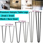 4 x Hairpin Table Legs Hair Pin Legs Set for Furniture Bench Desk Metal Steel UK