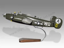 Consolidated B-24 Liberator B-24J-75 USAF Patsy Ann II Wood Model Small 1/100