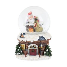 Widdop Novelty Santa Stuck In Chimney Colour Changing Christmas Snow Globe