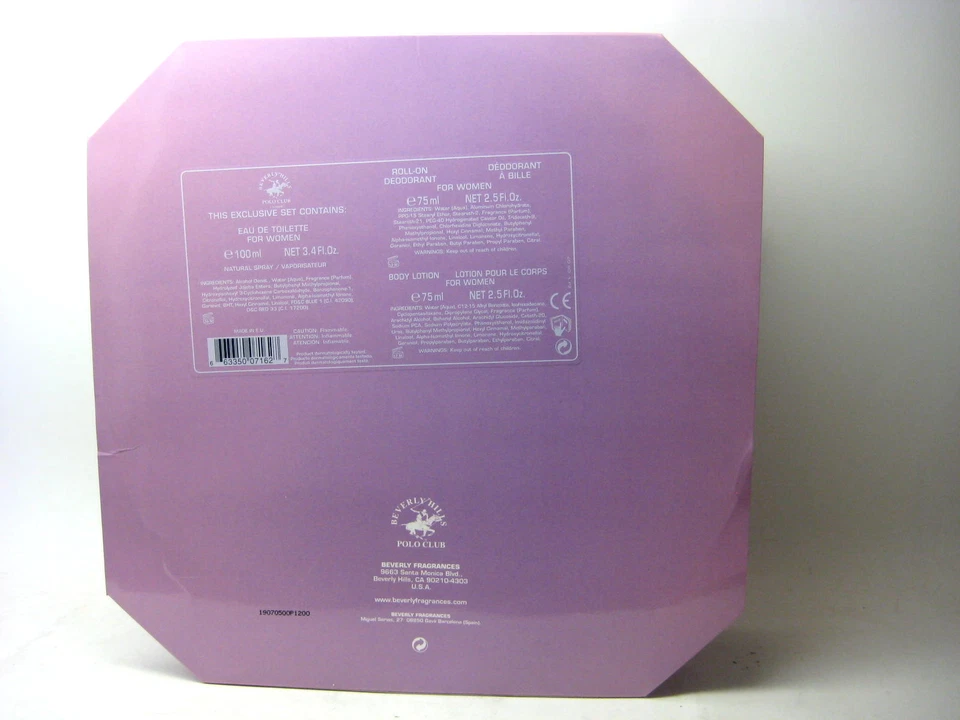 Juego Polo Club Classic Beverly Hills para mujer (3,4 EDT Spy + 2,5 B/L + 2,5 R.D) Foto 3 de 4