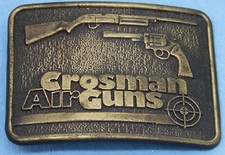 Century Canada CROSSMAN AIR GUNS Belt Buckle w Brass Tone