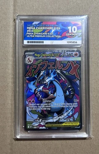 Pokémon TCG Mega Charizard X Ex 023 Black Star Promo Ace Grade 10 UPC Promo