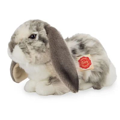 Teddy Hermann 93797 Ram konijn liggend grijs-wit 30 cm - Imagen 1 de 4