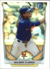 2014 Bowman Chrome Bowman Scout Top 5 Mini Refractors #BMNYM5 Wilmer Flores Card