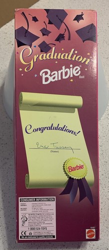 VINTAGE 1997 MATTEL BLONDE KLASSE GRADUIERUNG BARBIE PUPPE #16487 OVP NEU IM KARTON - Bild 3 von 6