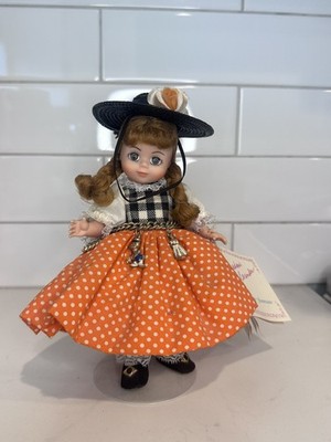 Madame Alexander Little Jumping Joan #487 Doll 8  w/ Box Tag Auburn Hair Blue