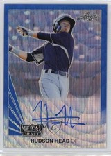 2019 Leaf Metal Draft 1990 Throwback Blue Wave 16/20 Hudson Head Auto 4m3