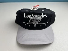 NWT! Vintage Los Angeles Kings Hat Cap Snap Back Black Twins Enterprise NHL NEW!