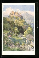 Künstler-AK Edward Theodore Compton: Hohensalzburg, Blick von der Richterhöhe z 
