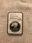 1990 S AMERICAN SILVER EAGLE PROOF $1 DOLLAR COIN NGC PF 69 UC
