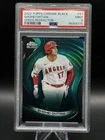 SHOHEI OHTANI 2022 TOPPS CHROME BLACK GREEN REFRACTOR # /99 ANGELS SP PSA 9