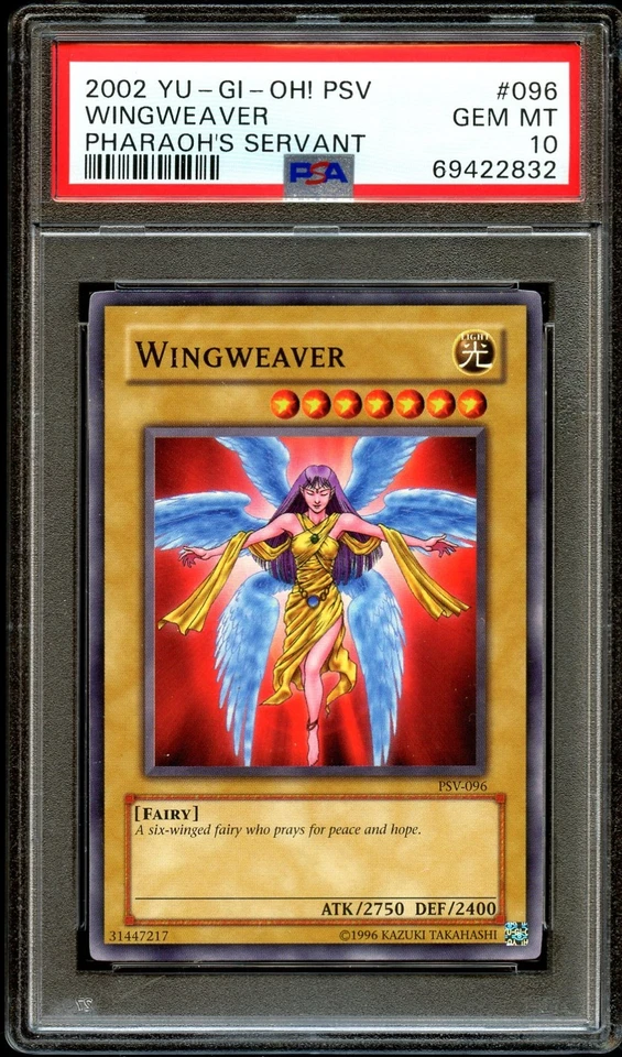 PSA 10 GEM MINT Wingweaver PSV-096 Pharaoh's Servant ORIGINAL Yugioh Card 832 - Image 2 of 3