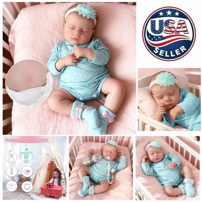 20-Inch Lifelike Reborn Baby Girl Doll - Realistic Companion with Accessories