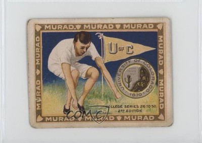 1910 Murad Cigarettes College Series T51 2nd Edition University of Colorado 0q4x