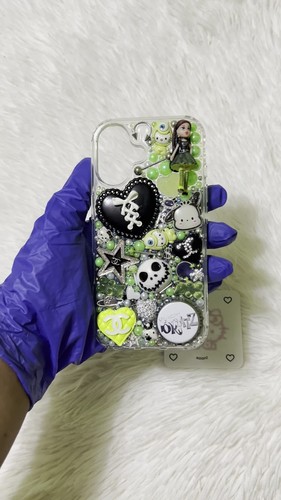 Handmade iPhone 16 Junk Case Hello Kitty Bratz Sanrio Kawaii Luxury Goth Y2K - Video 1 of 1