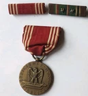 WW2 US Army Good Conduct Medal & Ribbon Bar & ETO 2 Star Ribbon Bar Military Lot