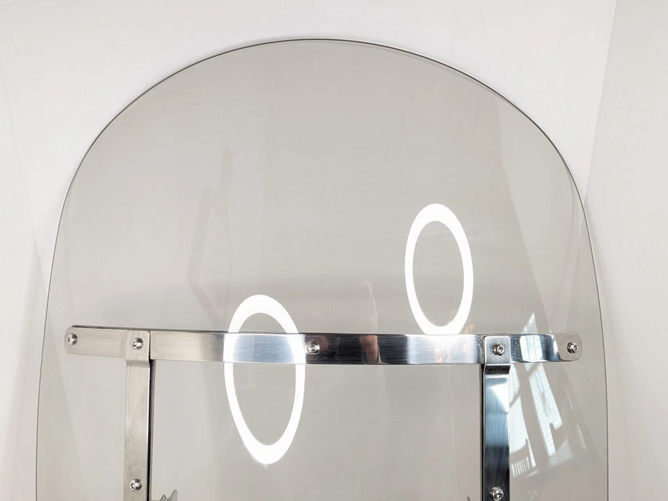 Parabrisas Harley Davidson liberación rápida 17,5" AS 6 M125-6 091409 Lexan Dot 94 Foto 2 de 4