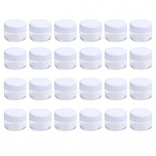 24PCS 15ml 0.5oz Refillable Clear Empty Plastic Cosmetic Containers Jars with...