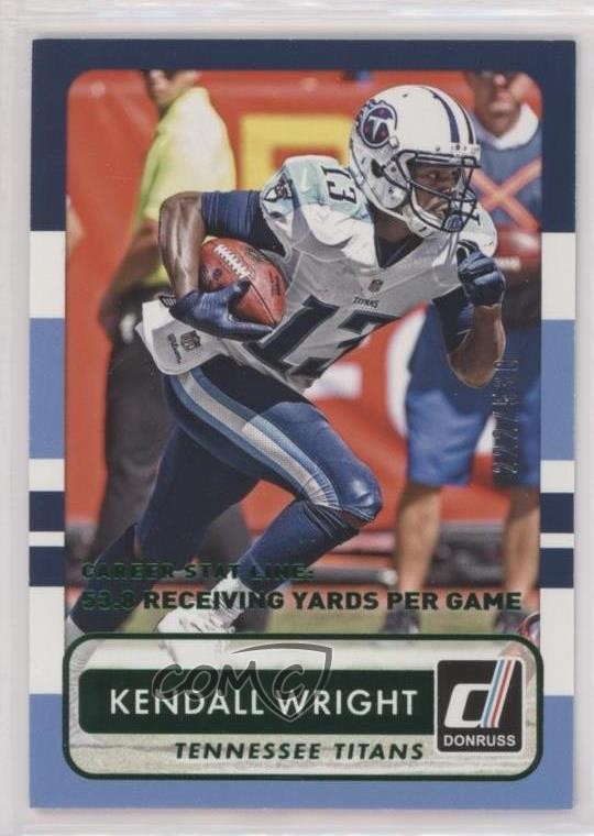2015 Panini Donruss Stat Line Career 222/538 Kendall Wright #95 1s8