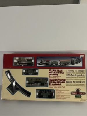 LEMAX Village Collection Train Set 24'' Circular Track Christmas Freight 84261