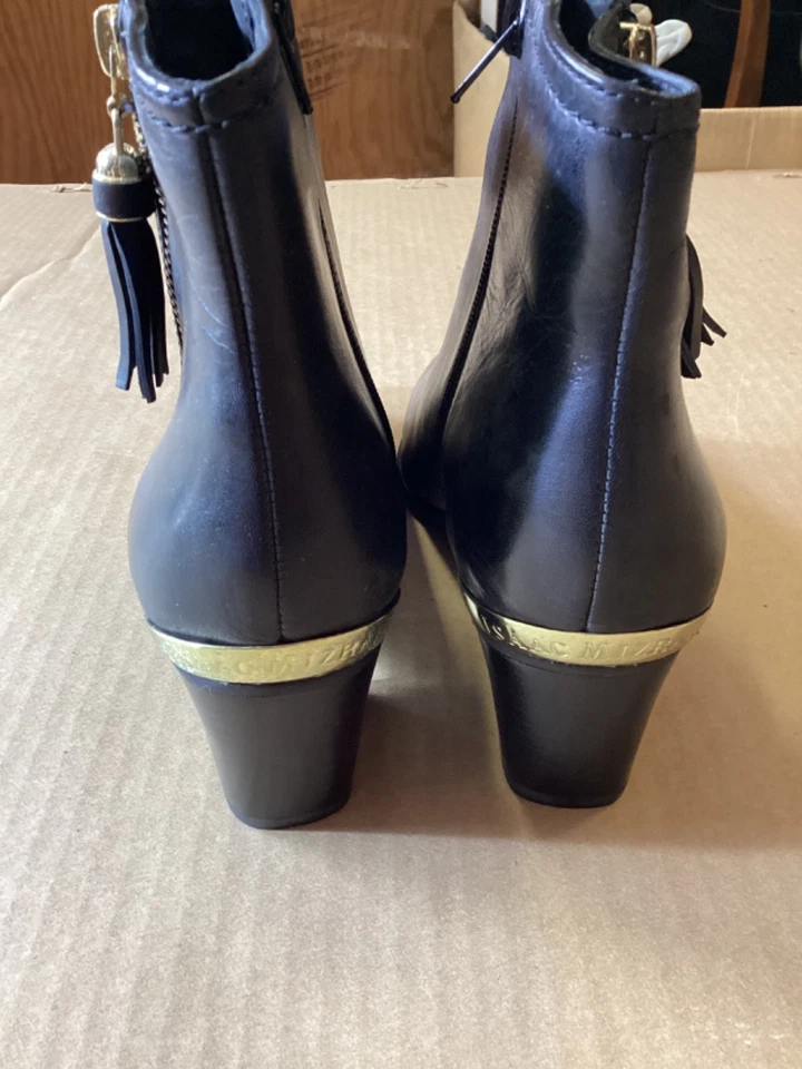Botines Isaac Mizrahi Julian Borla Negros Talla 9 Excelente Estado Foto 2 de 4